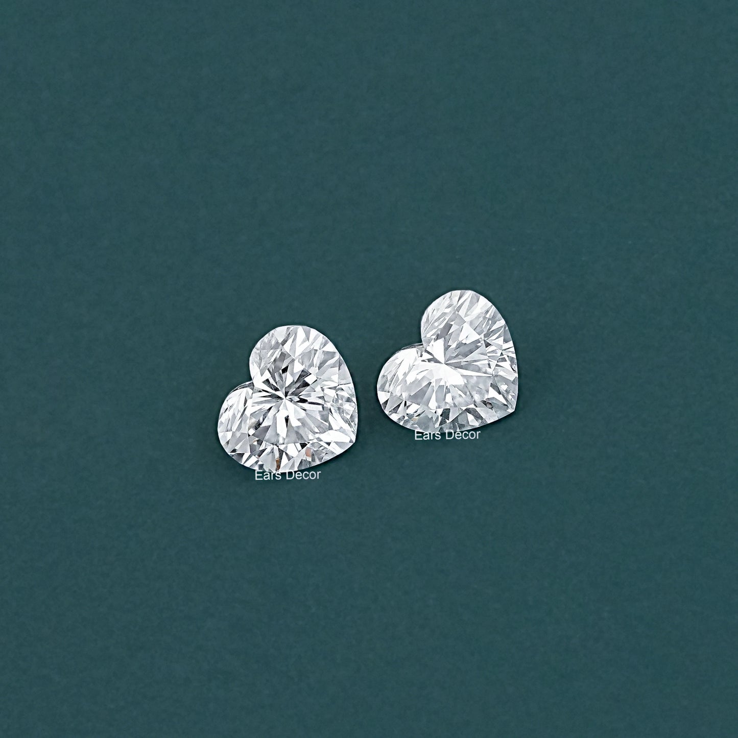 Heart Cut Lab Diamond Matching Pair