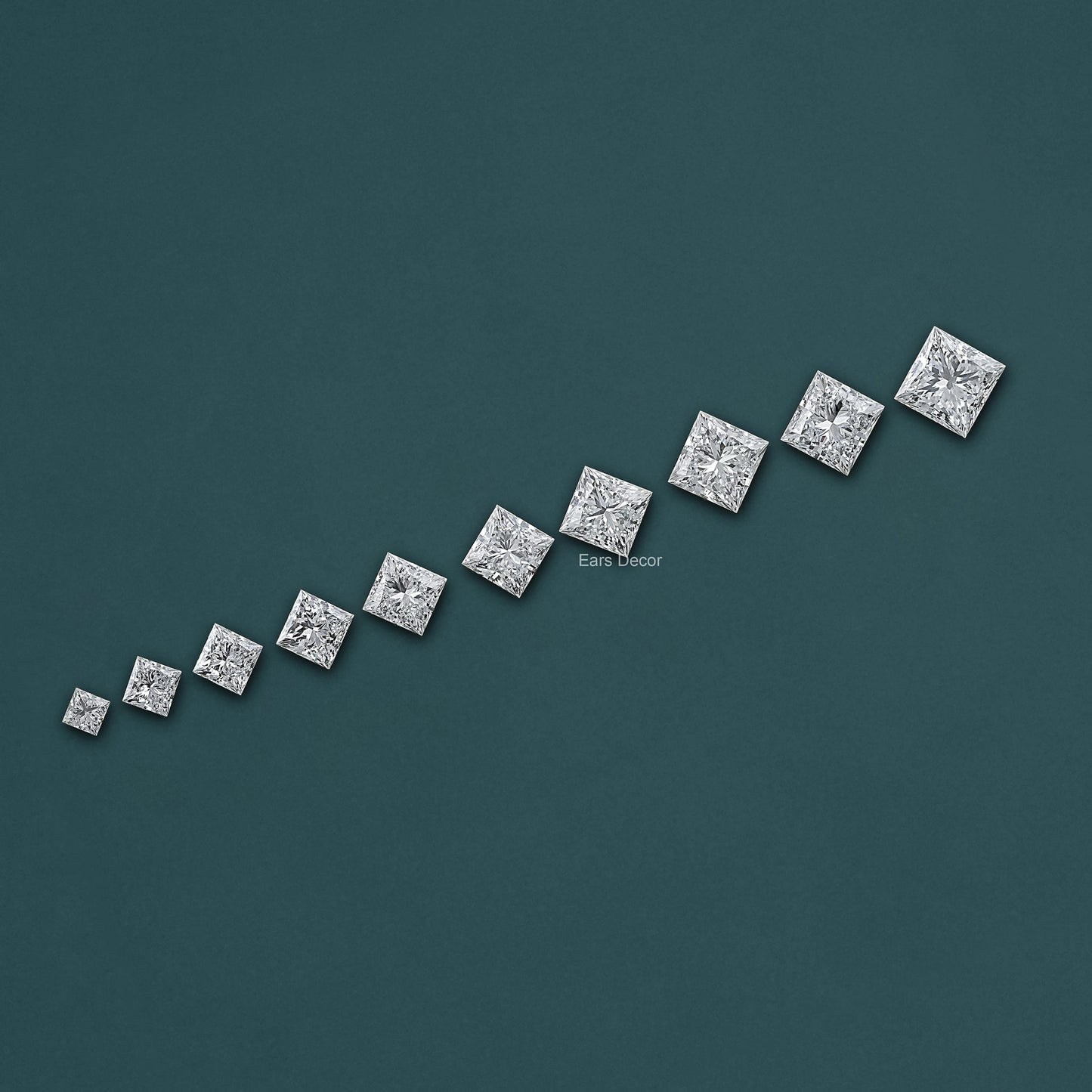 IGI Certified Princess Cut Lab Diamond Loose