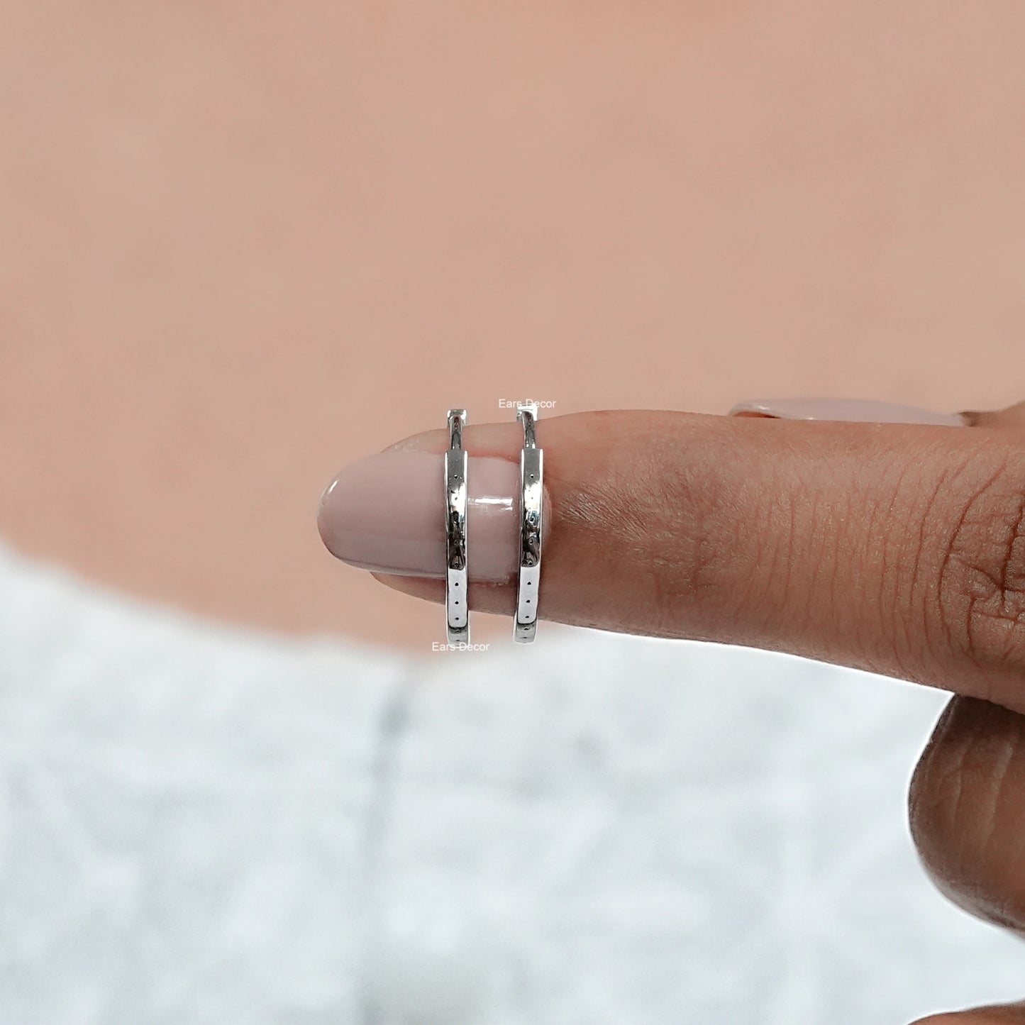 Round Lab Diamond In Out Stud Earrings