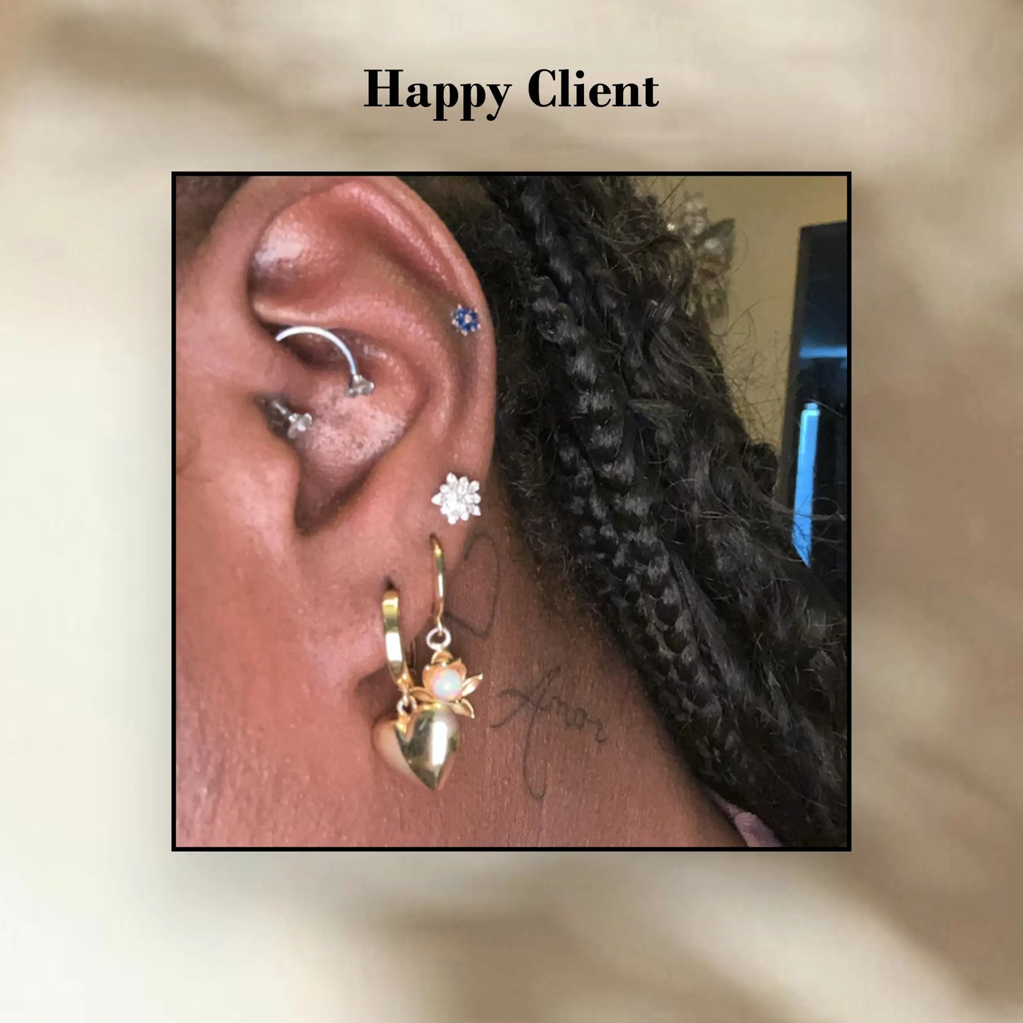 Floral Style Round Cut Lab Grown Diamond Stud Earrings