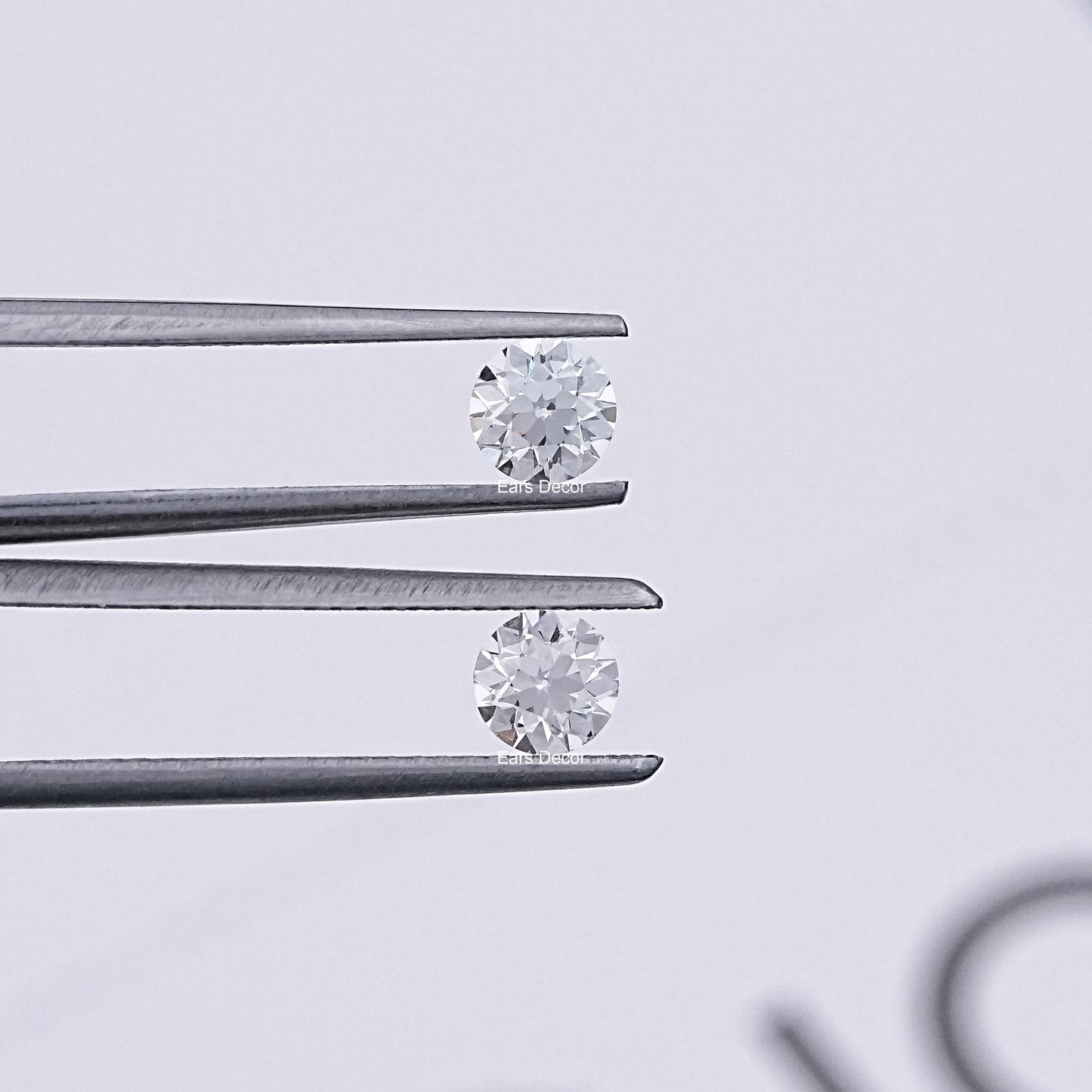 Old European Round Cut Lab Diamond Matching Pair