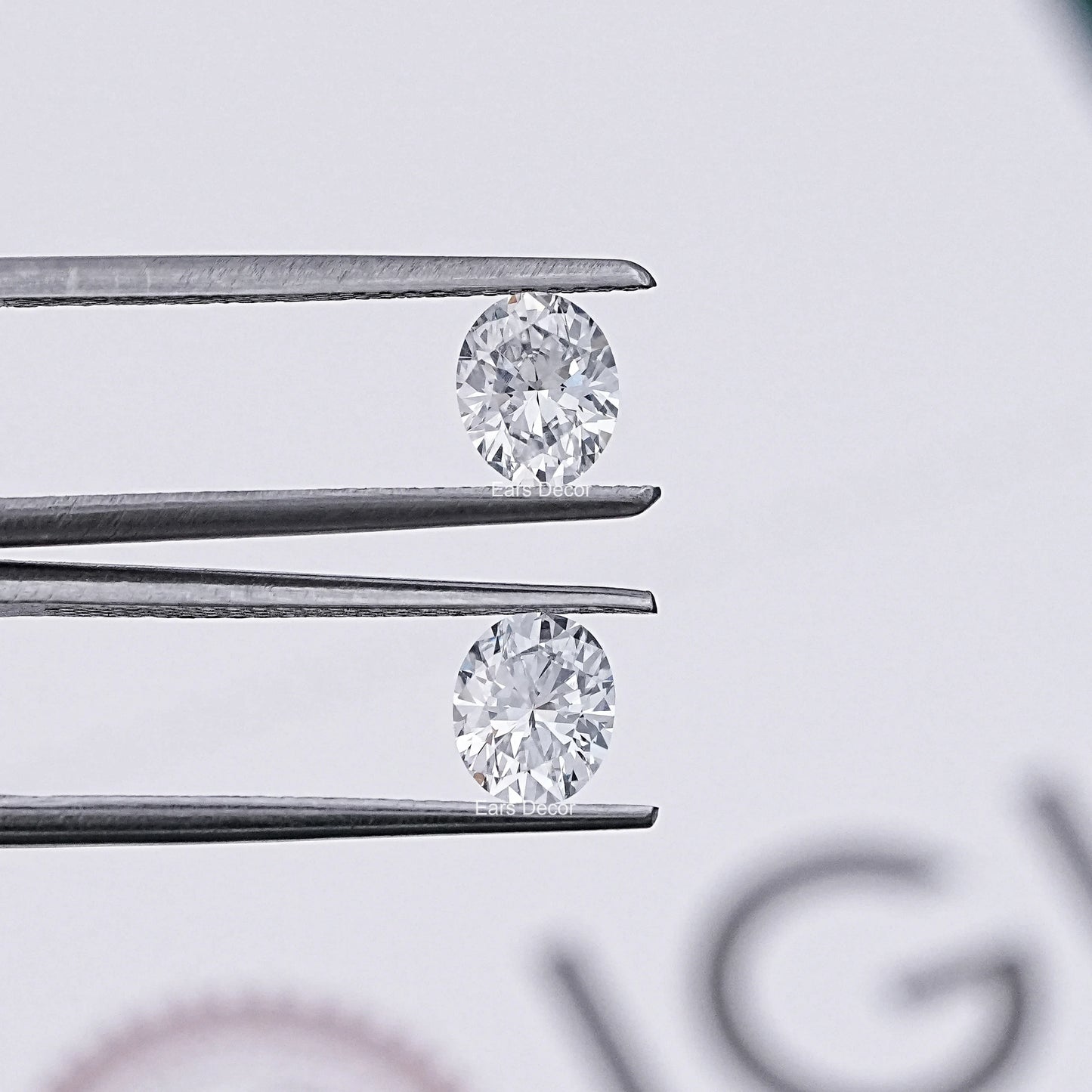 Oval Cut Lab Diamond Matching Pair