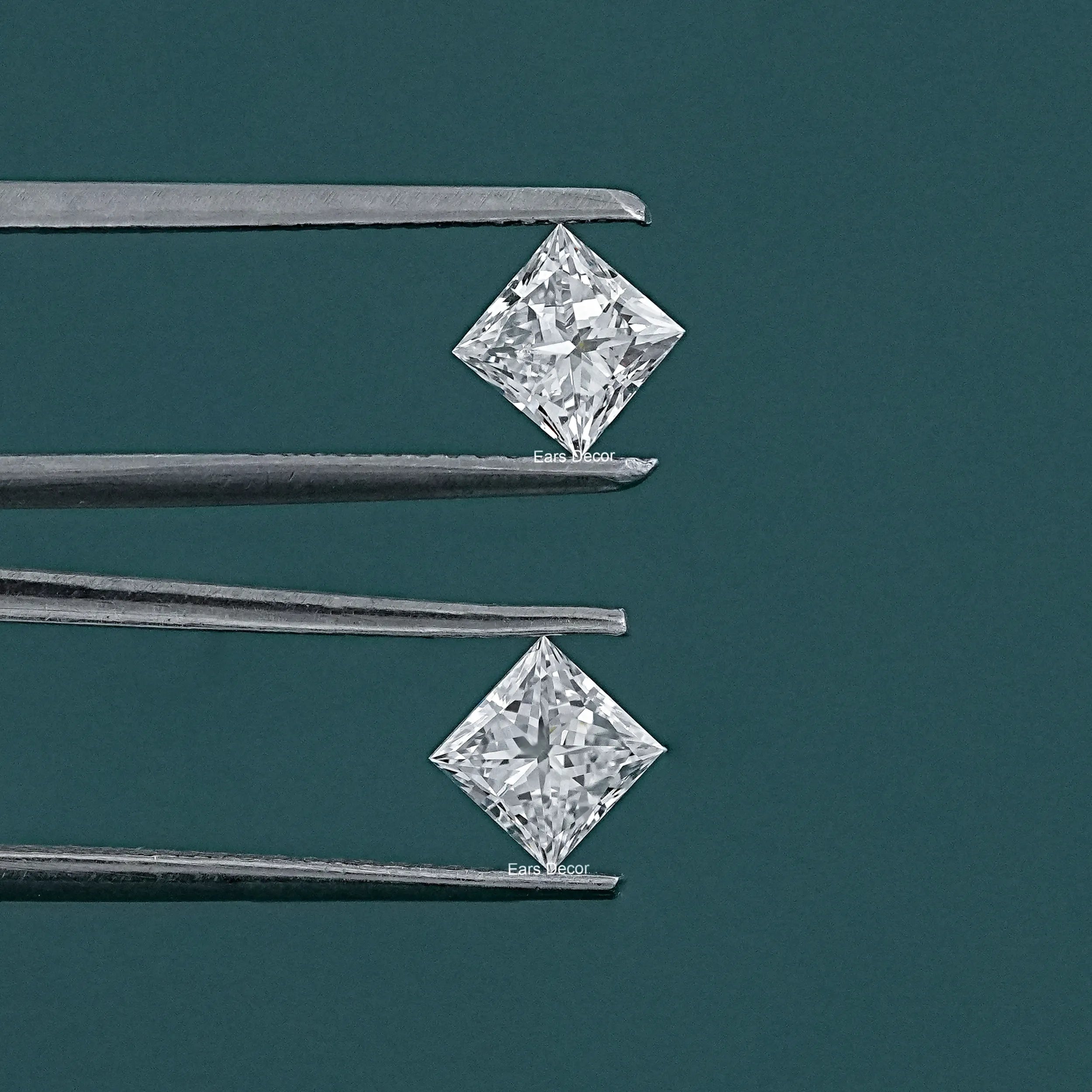 Matching Princess Cut Lab Grown Loose Diamond Pair – EARS DECOR