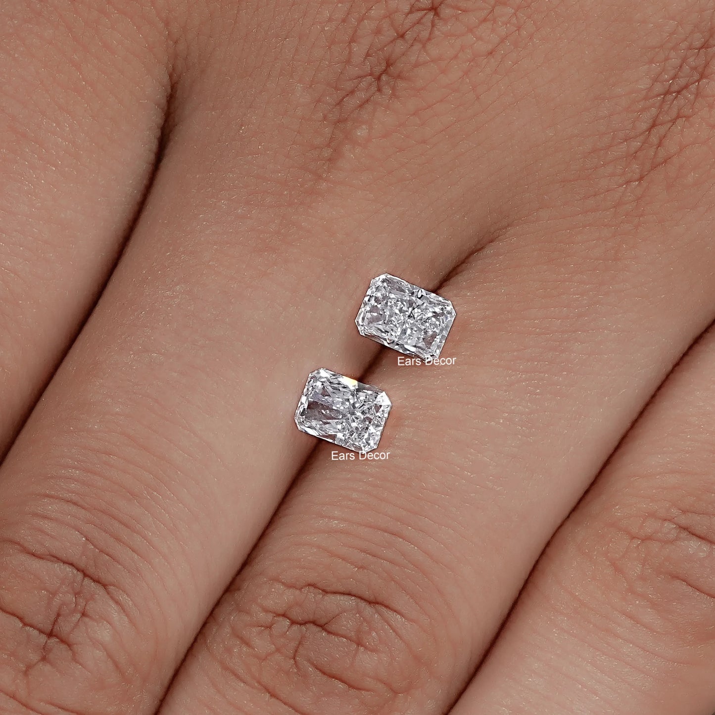 Matching Pair Radiant Cut Lab Loose Diamond