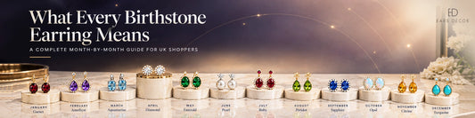 Month-by-month birthstone earrings guide
