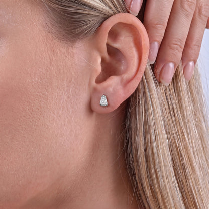 Arrow Cut Lab Diamond Stud Earrings