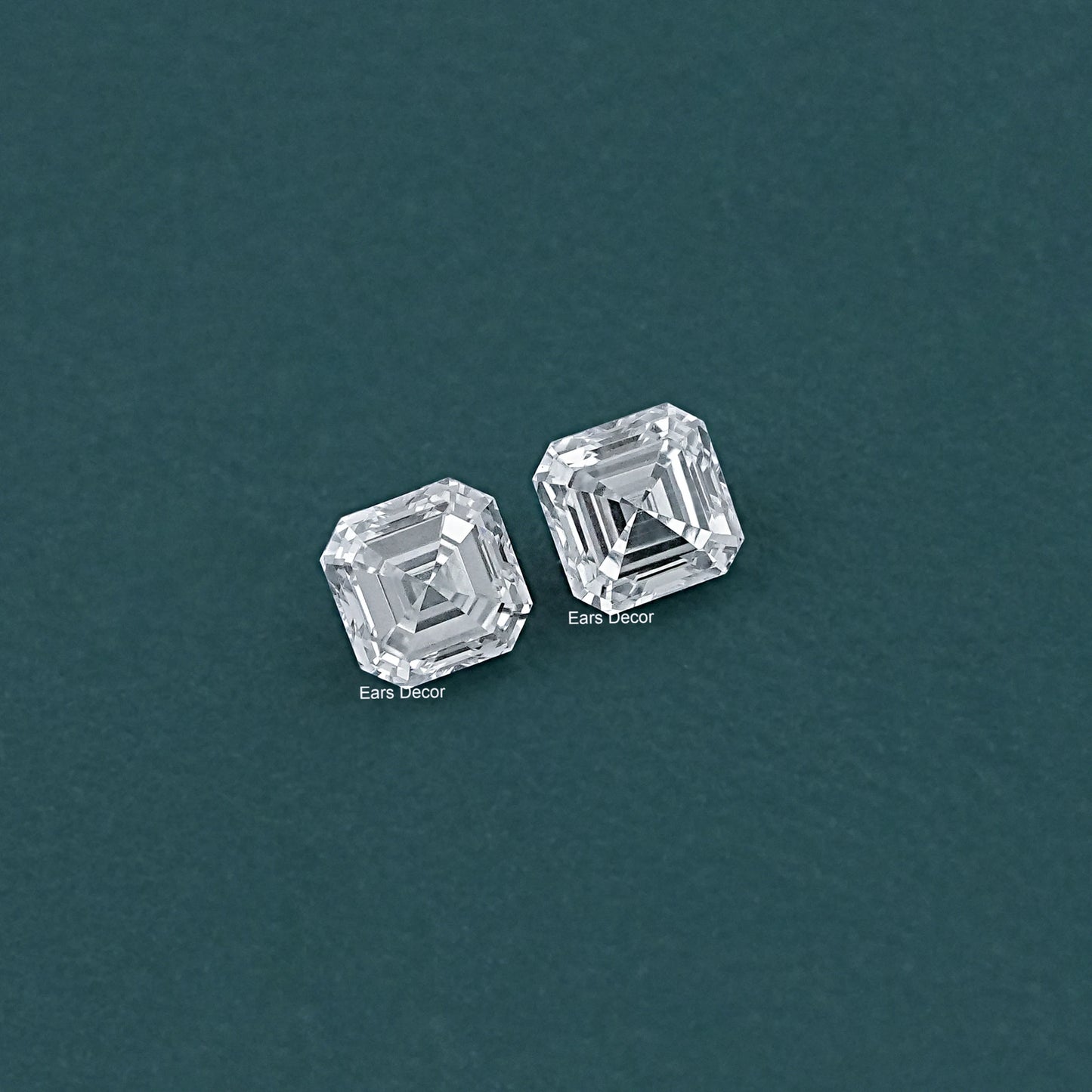 Asscher Cut Lab Grown Diamond Matching Pair