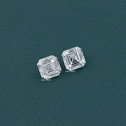 Asscher Cut Lab Grown Diamond Matching Pair