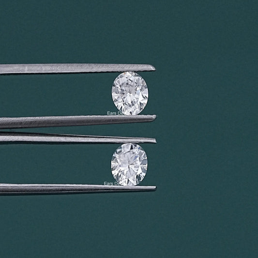 Oval Cut Lab Diamond Matching Pair