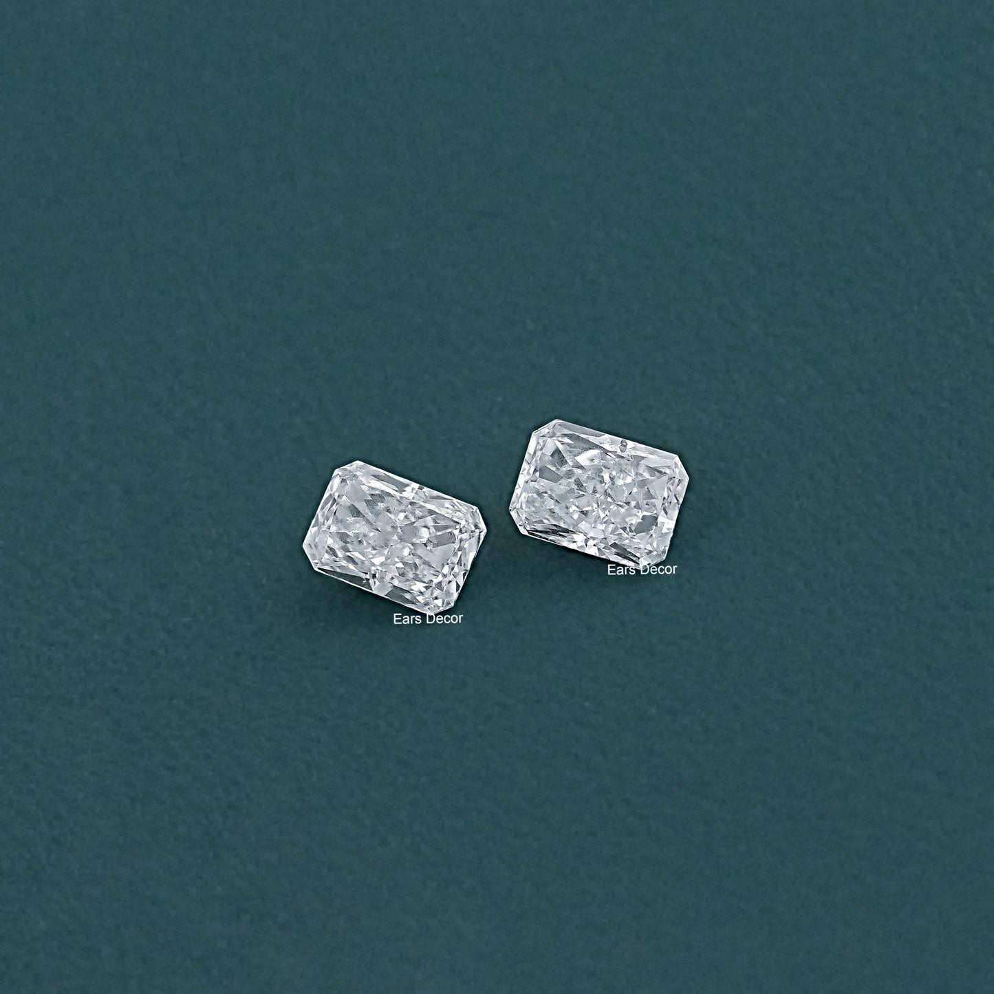 Matching Pair Radiant Cut Lab Loose Diamond