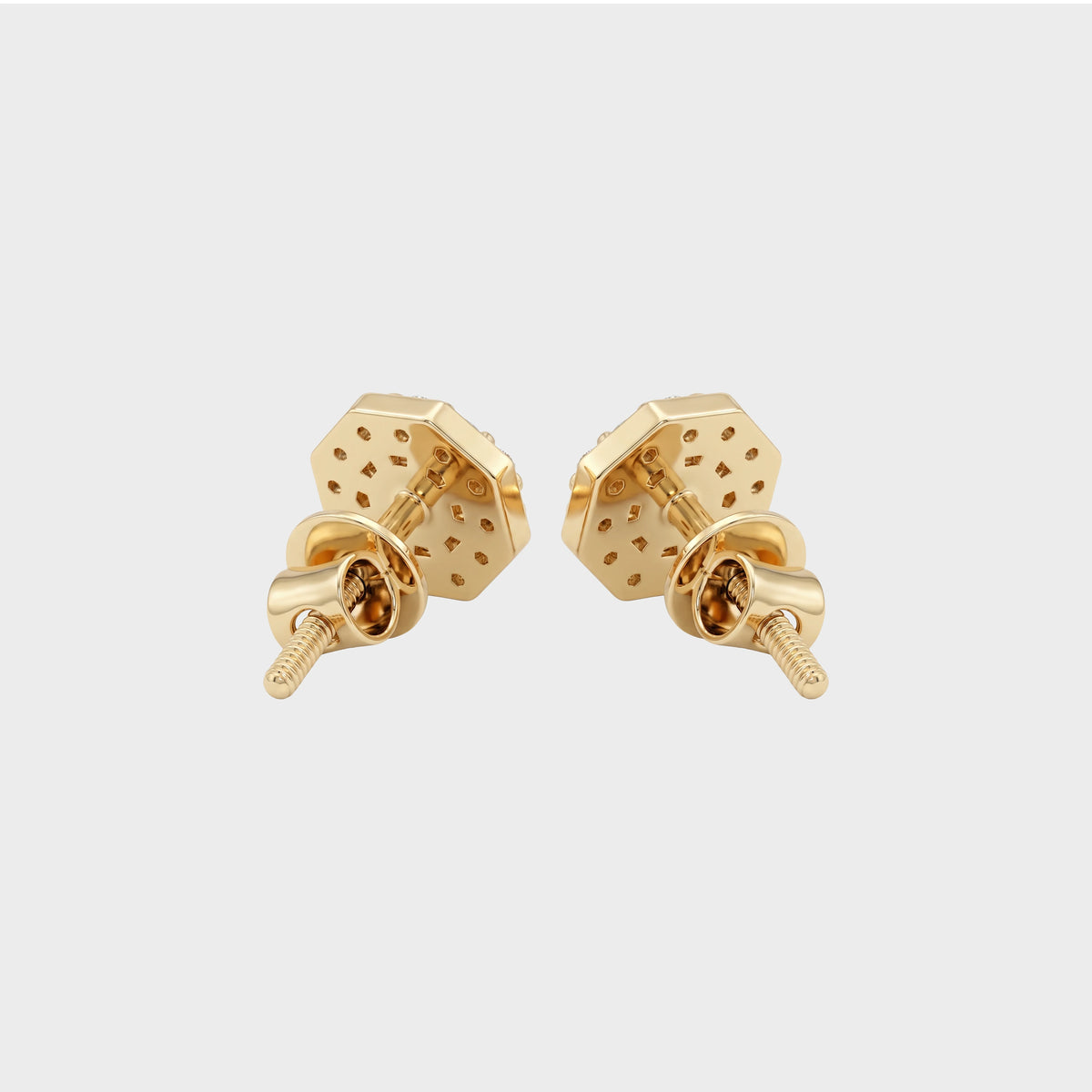 Brilliant Cut Round Lab Diamond Halo Stud Earrings