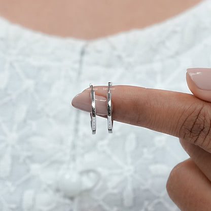 In-Out Round Lab Diamond Hoop Earrings