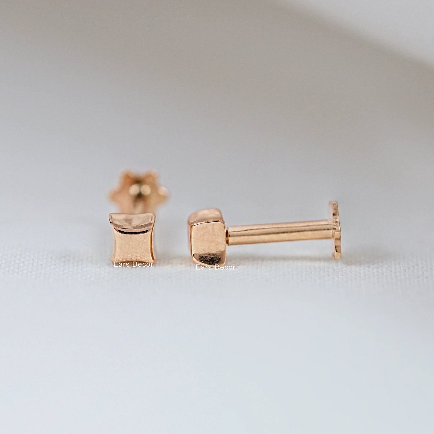 Minimalist Pillow Stud Earrings