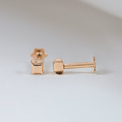 Minimalist Pillow Stud Earrings