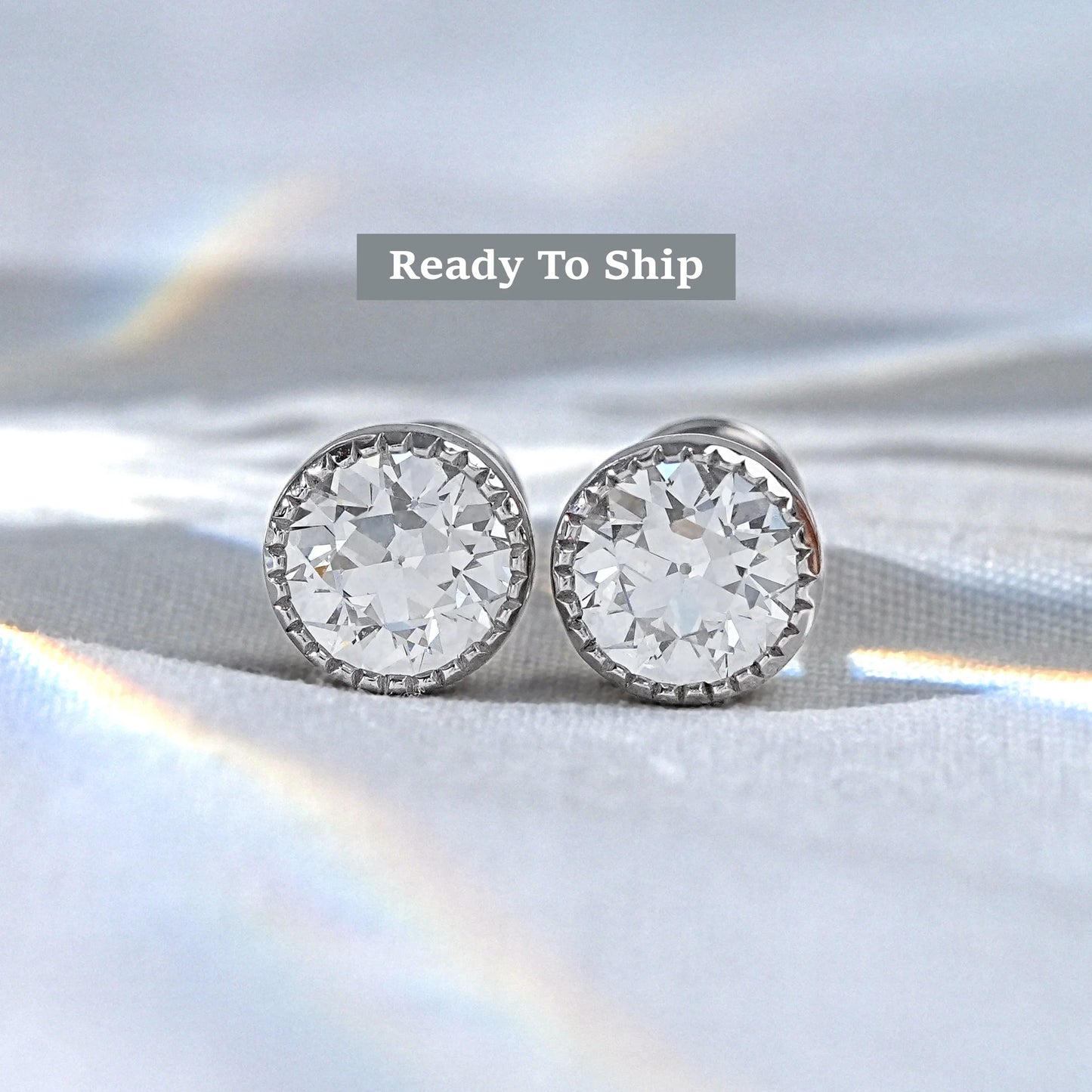 OEC Round Diamond Solitaire Stud