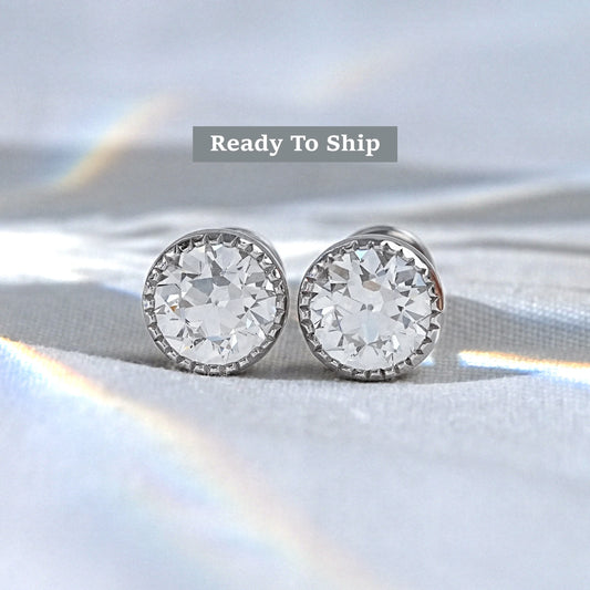 OEC Round Diamond Solitaire Stud
