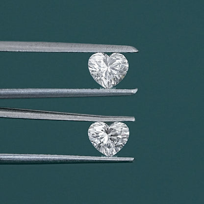 Heart Cut Lab Diamond Matching Pair