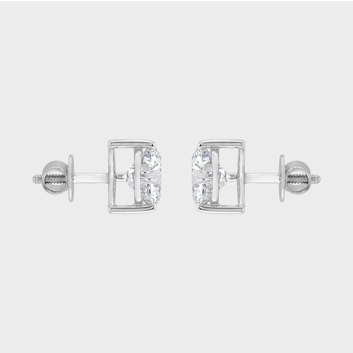 Heart Shape Natural Diamond Studs