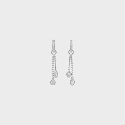 Demo 2 Piercing Chain Dangle Earrings - Demo Not Selling (Copy) (Copy)