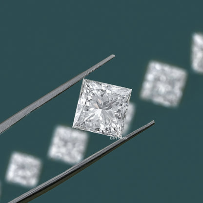 IGI Certified Princess Cut Lab Diamond Loose