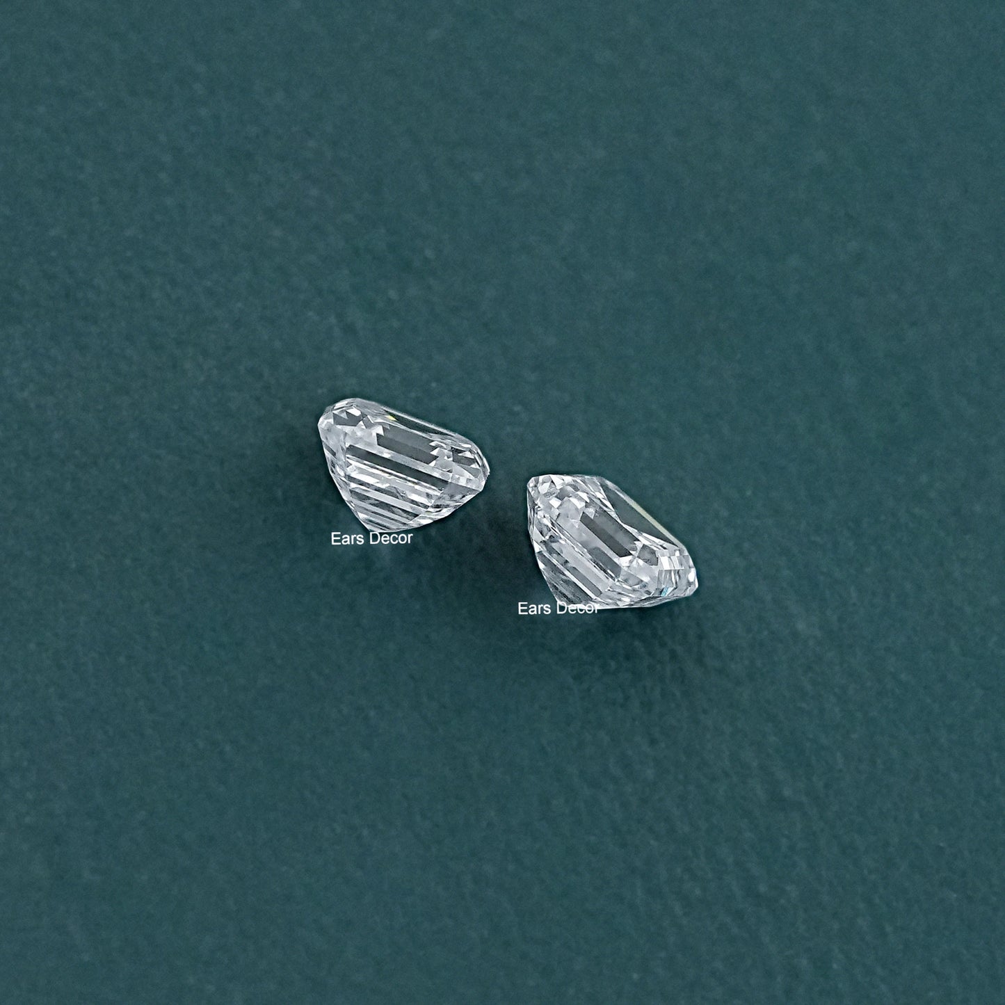 Asscher Cut Lab Grown Diamond Matching Pair