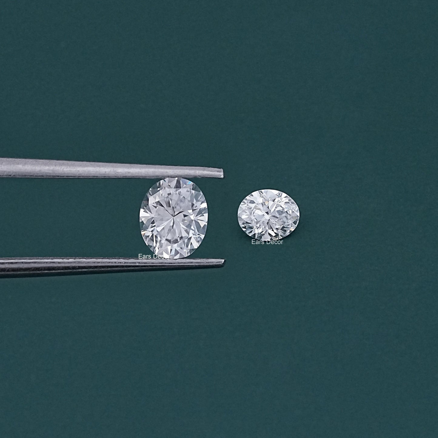 Oval Cut Lab Diamond Matching Pair