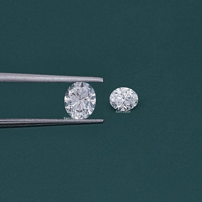 Oval Cut Lab Diamond Matching Pair