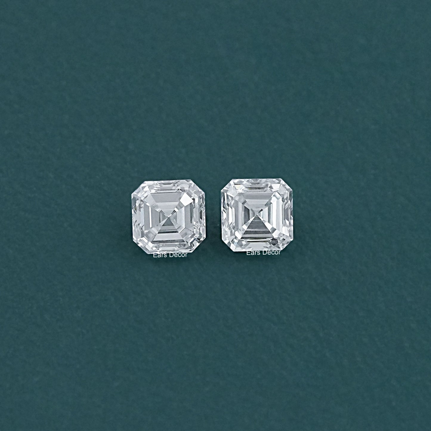 Asscher Cut Lab Grown Diamond Matching Pair