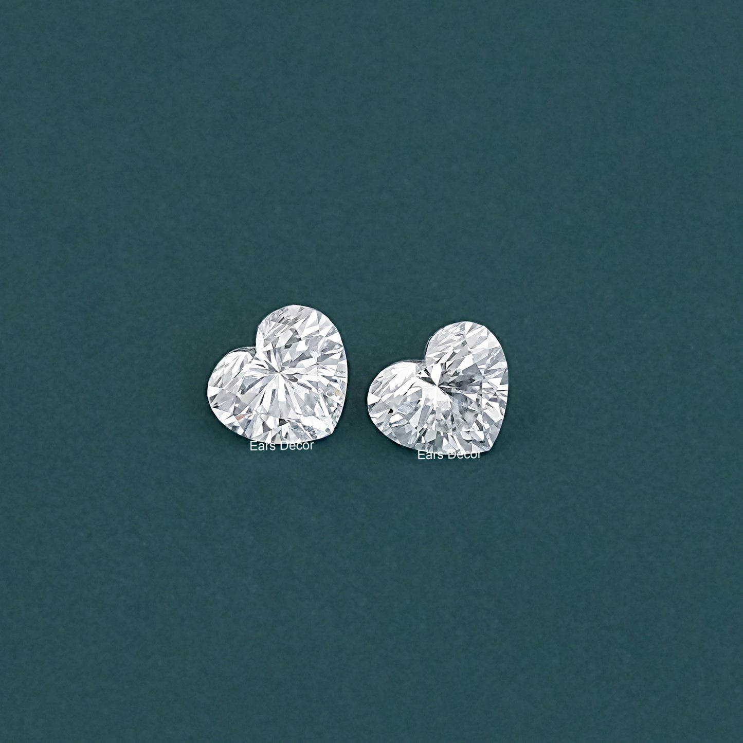 Heart Cut Lab Diamond Matching Pair