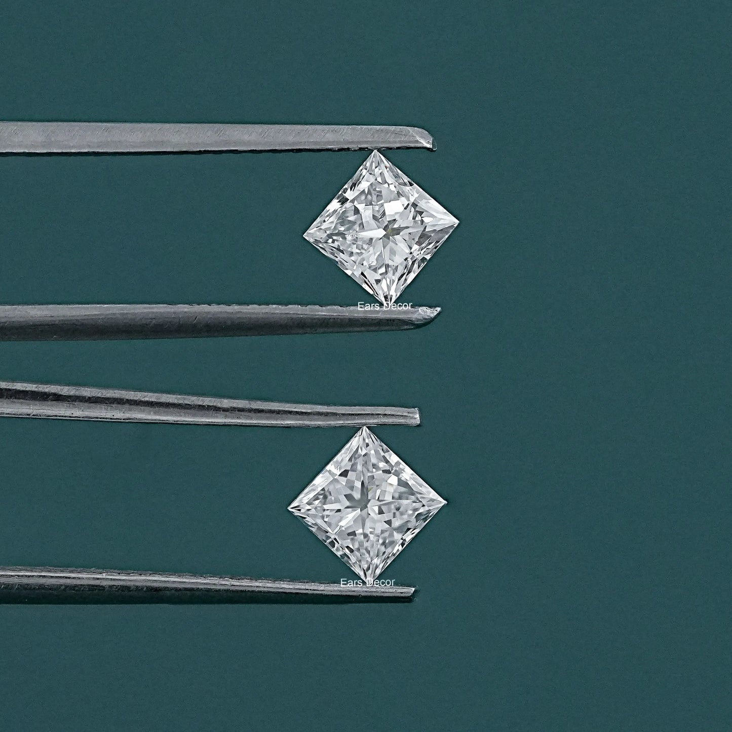 Princess Cut Lab Grown Diamond Pair