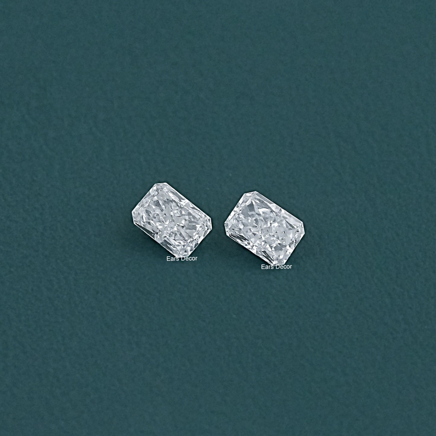 Matching Pair Radiant Cut Lab Loose Diamond