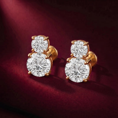 LAB DIAMOND STUDS