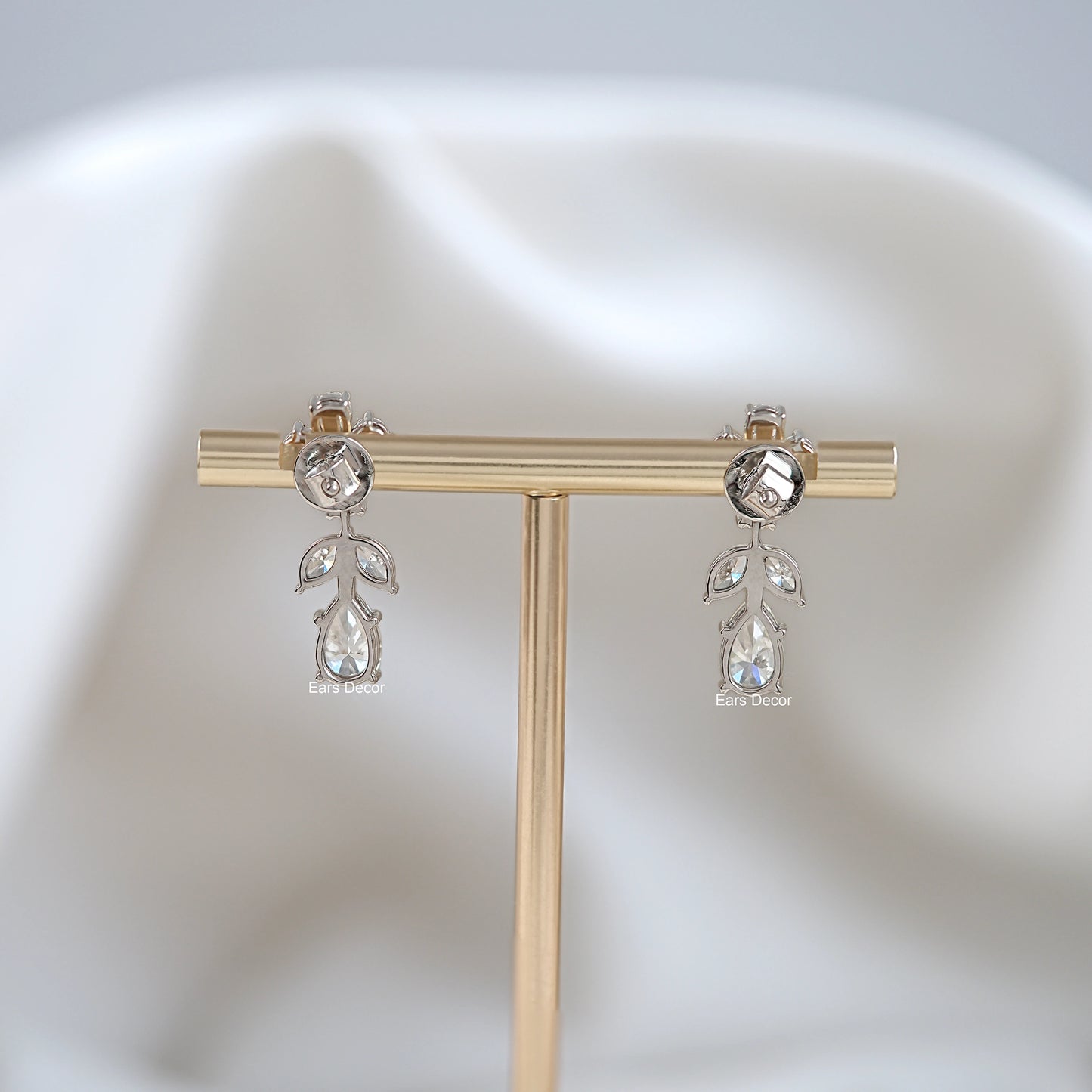 Marquise & Pear Lab Diamond Drop Earrings