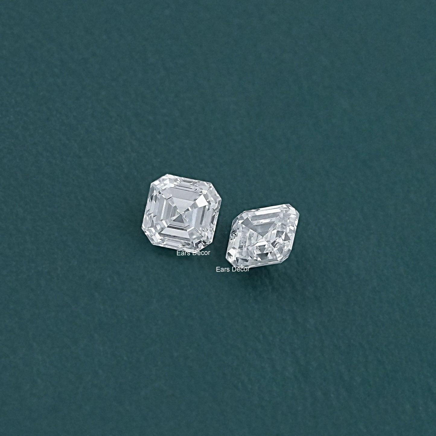 Asscher Cut Lab Grown Diamond Matching Pair