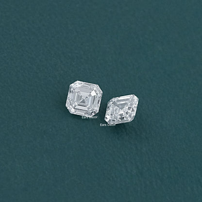 Asscher Cut Lab Grown Diamond Matching Pair