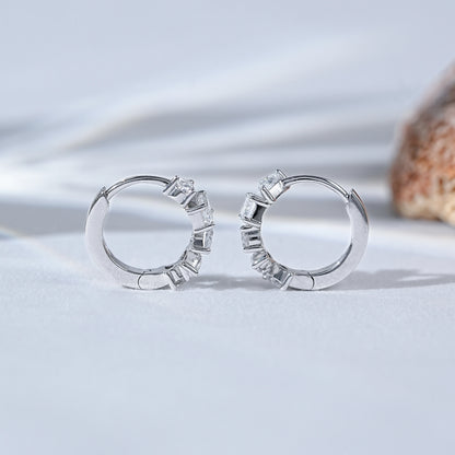 Multi Shape Lab Grown Diamond Hoop Earrings