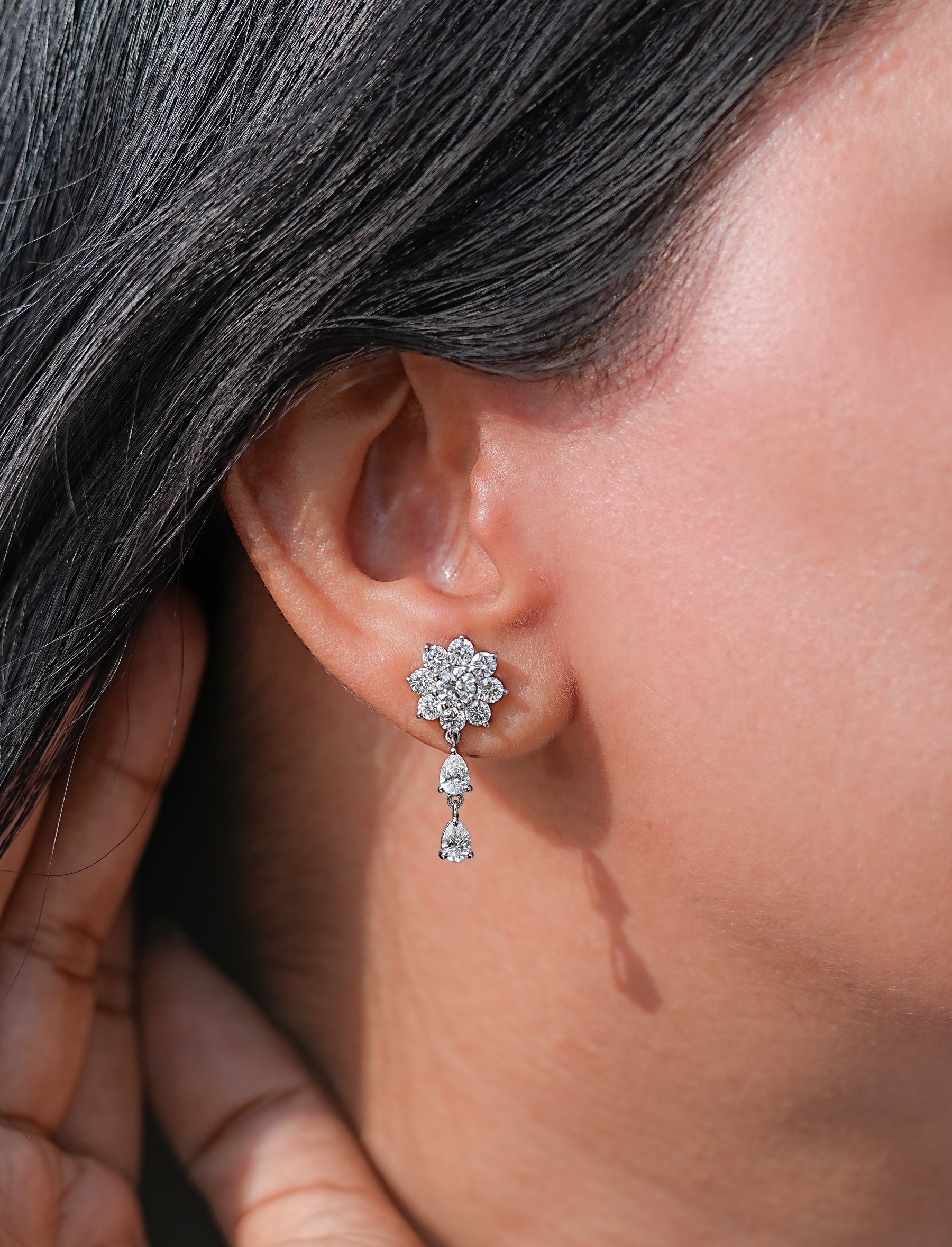 LAB DIAMOND EARRINGS