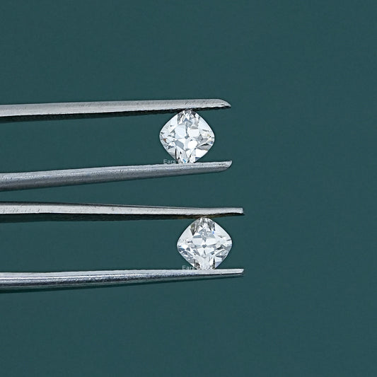 Old Mine Cushion Cut Lab Grown Diamond Pair