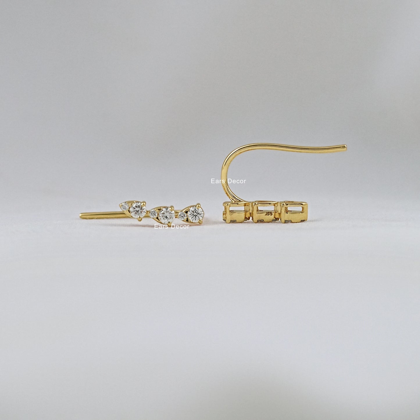 Pear Shape Ear Hook Dangle Earring
