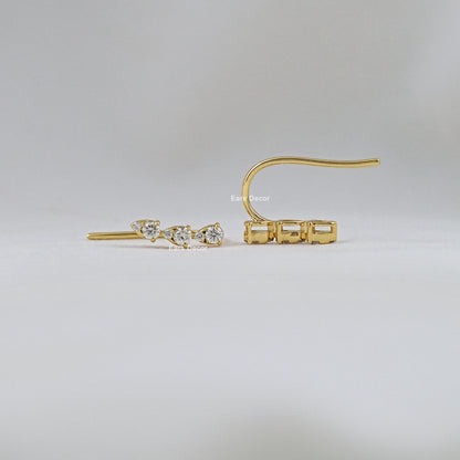 Pear Shape Ear Hook Dangle Earring