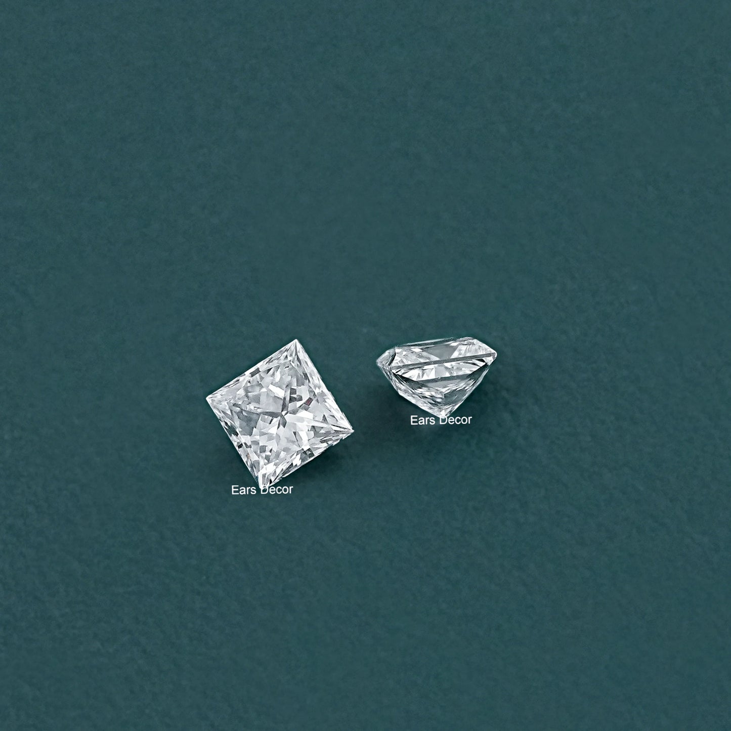 Princess Cut Lab Grown Diamond Pair