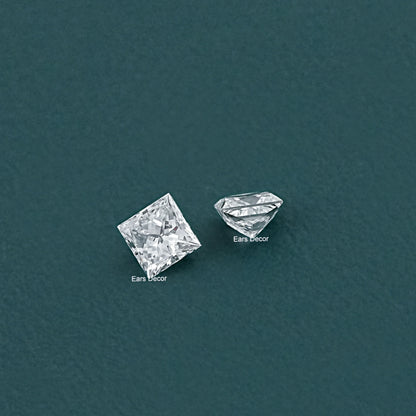 Princess Cut Lab Grown Diamond Pair