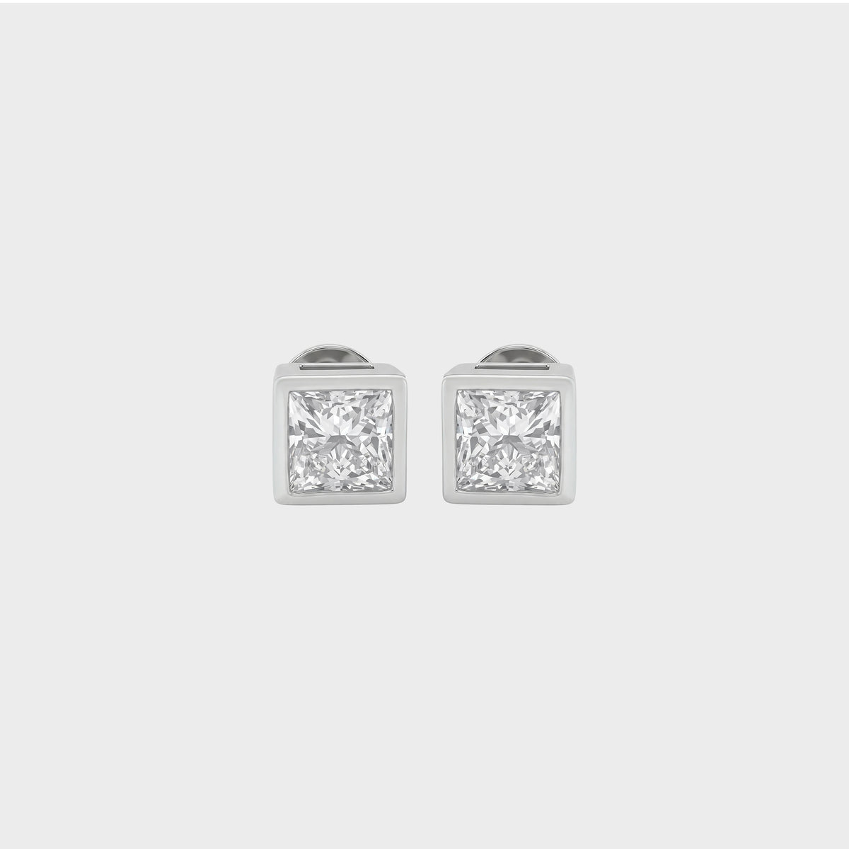 Princess Cut Lab Grown Diamond Stud
