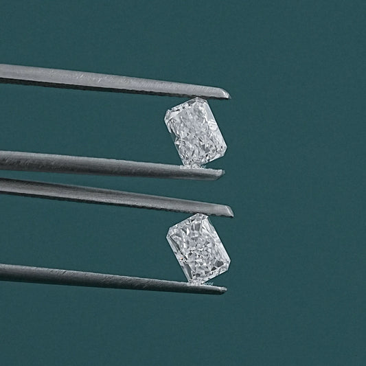 Matching Pair Radiant Cut Lab Loose Diamond
