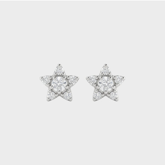 Round Cut Lab Grown Diamon Dainty Stud