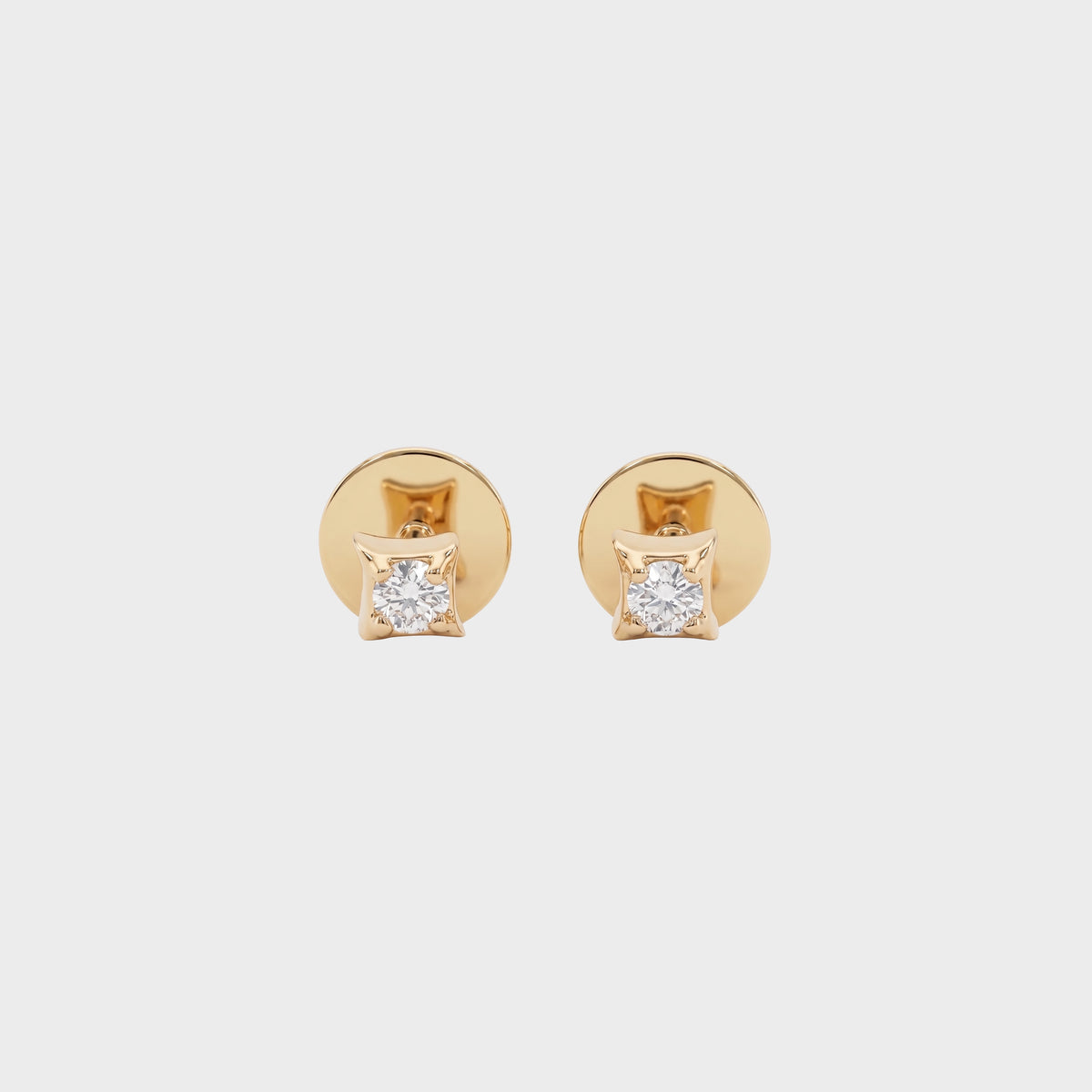 2.10 MM Round Cut Lab Diamond Solitaire Stud Earrings