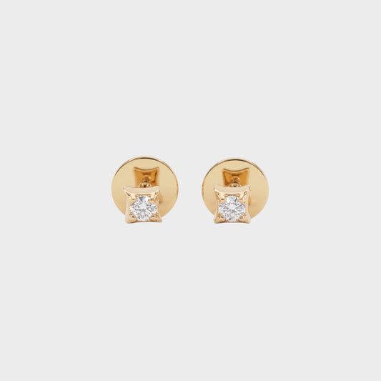 2.10 MM Round Cut Lab Diamond Solitaire Stud Earrings