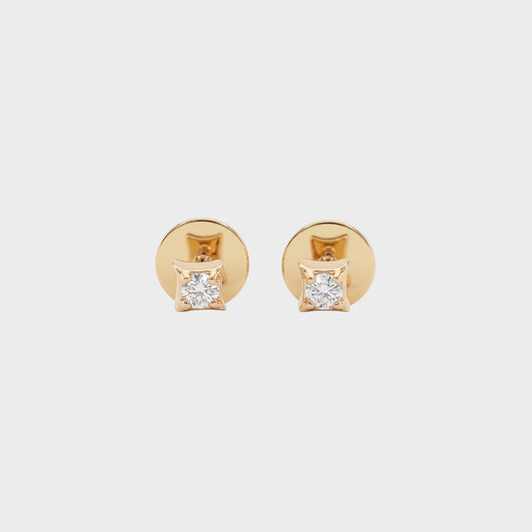 2.10 MM Round Cut Lab Diamond Solitaire Stud Earrings