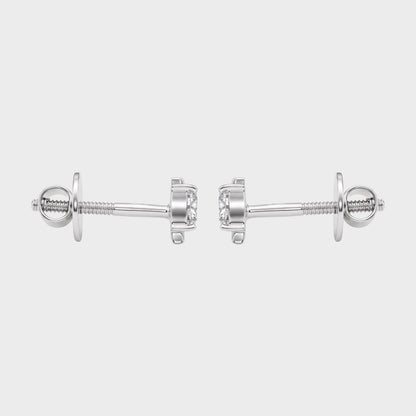 Trillion Cut Lab Diamond Stud