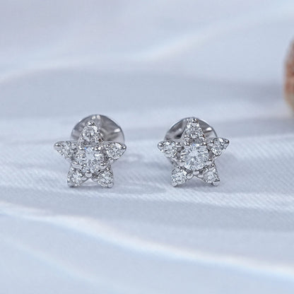 Round Cut Lab Grown Diamon Dainty Stud